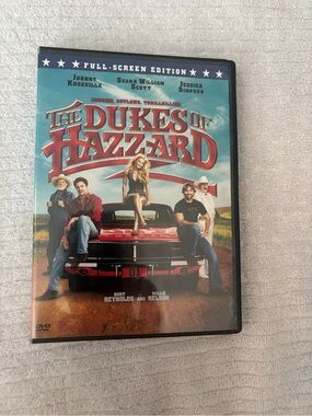 Warner Bros. The Dukes of Hazzard DVD - Red, Blue & Black Cover
